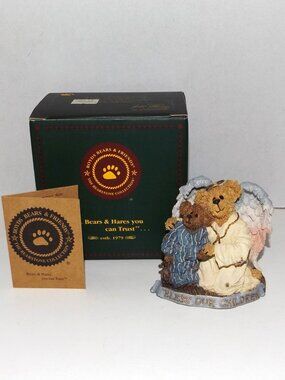 2001 Boyds Bearstone Resin Figurine Hope Angelwish … Bless Our Children #228361